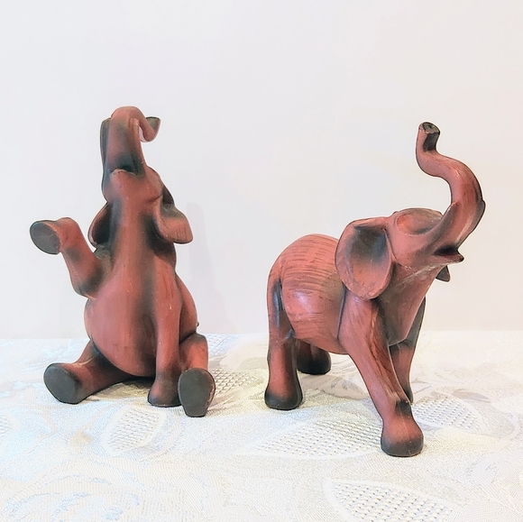 Set Of 2 modern art Deco elephants - Picture 2 of 13